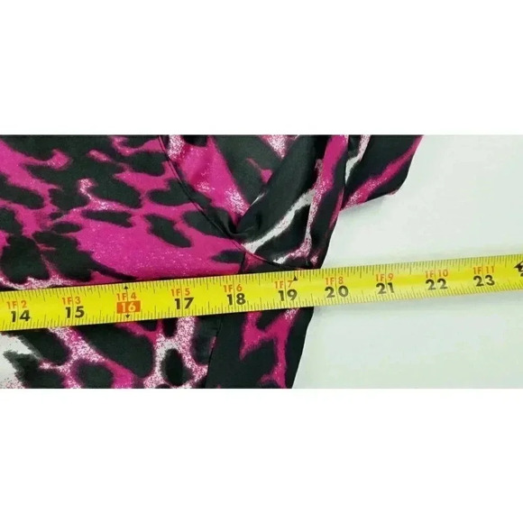 New York & Company Size Medium Women's Stretch Hidden Buttons Long Sleeve Top - Picture 2 of 11